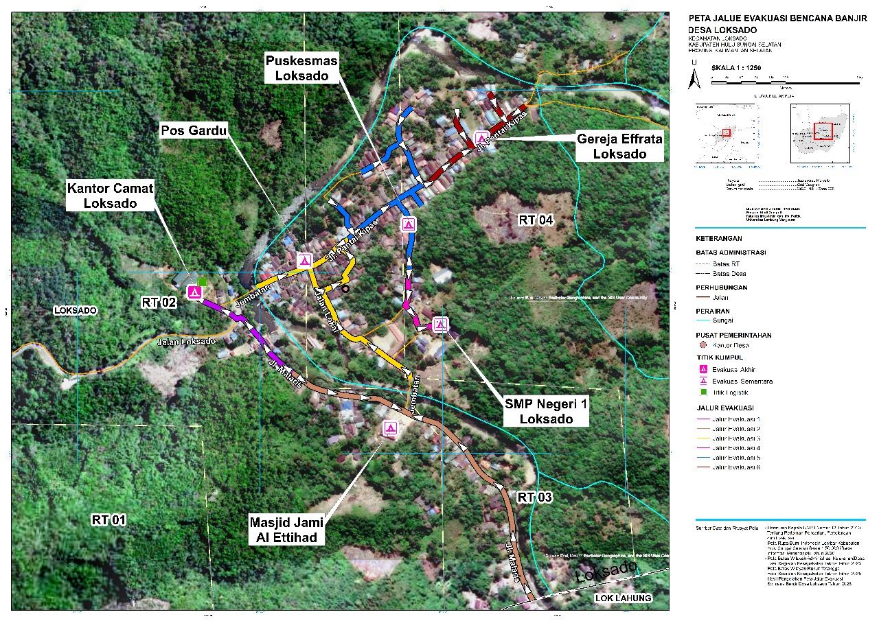 Peta Struktur Ruang Desa Wisata